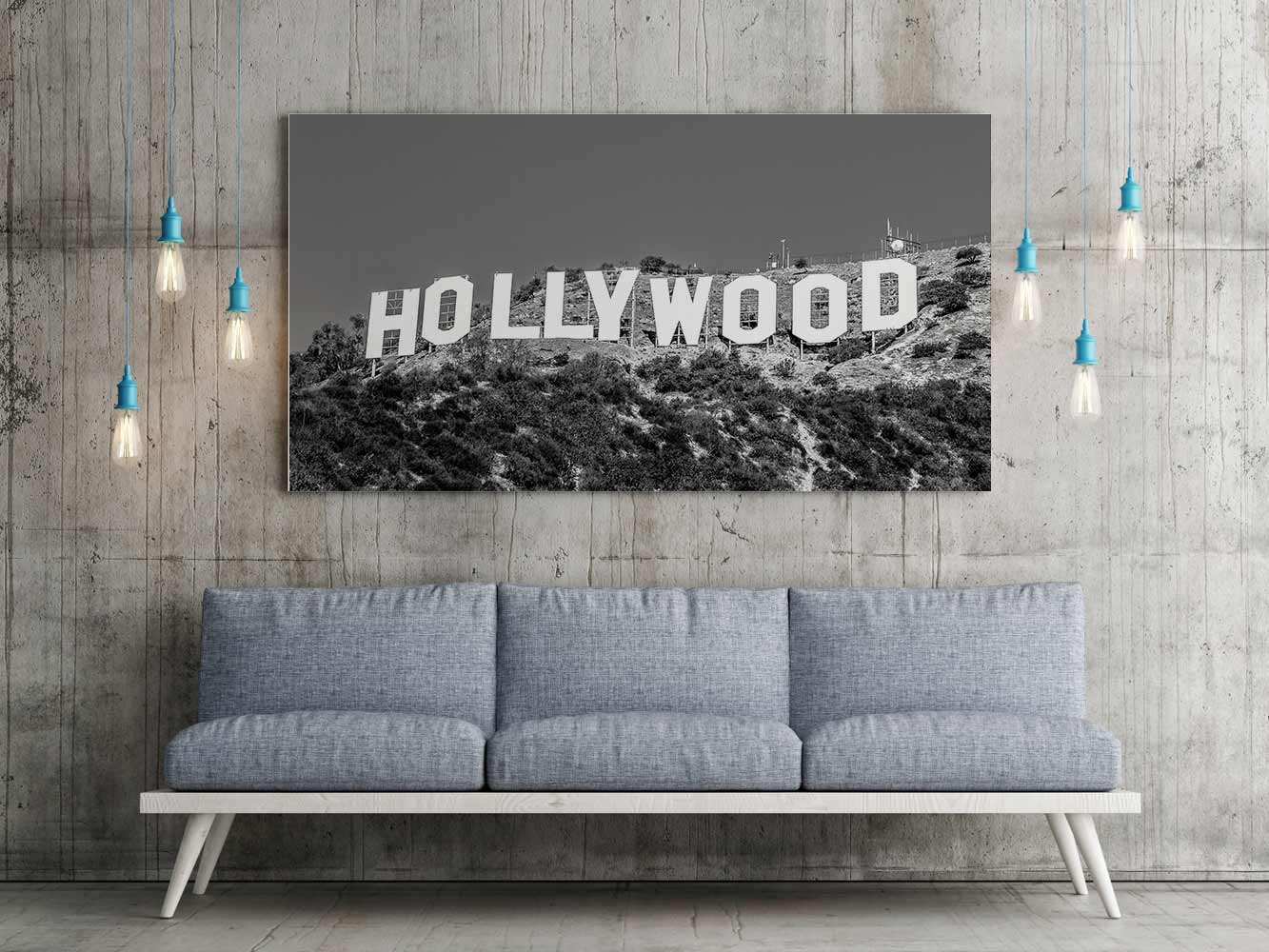 Fotocuadro Vintage Cartel Hollywood | Carteles XXL - Impresión carteleria publicitaria