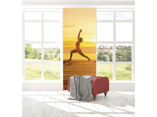 Cenefa Vertical Yoga al Atardecer | Carteles XXL - Impresión carteleria publicitaria