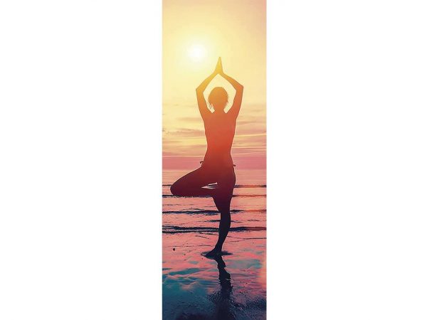 Cenefa Vertical Postura de Yoga | Carteles XXL - Impresión carteleria publicitaria