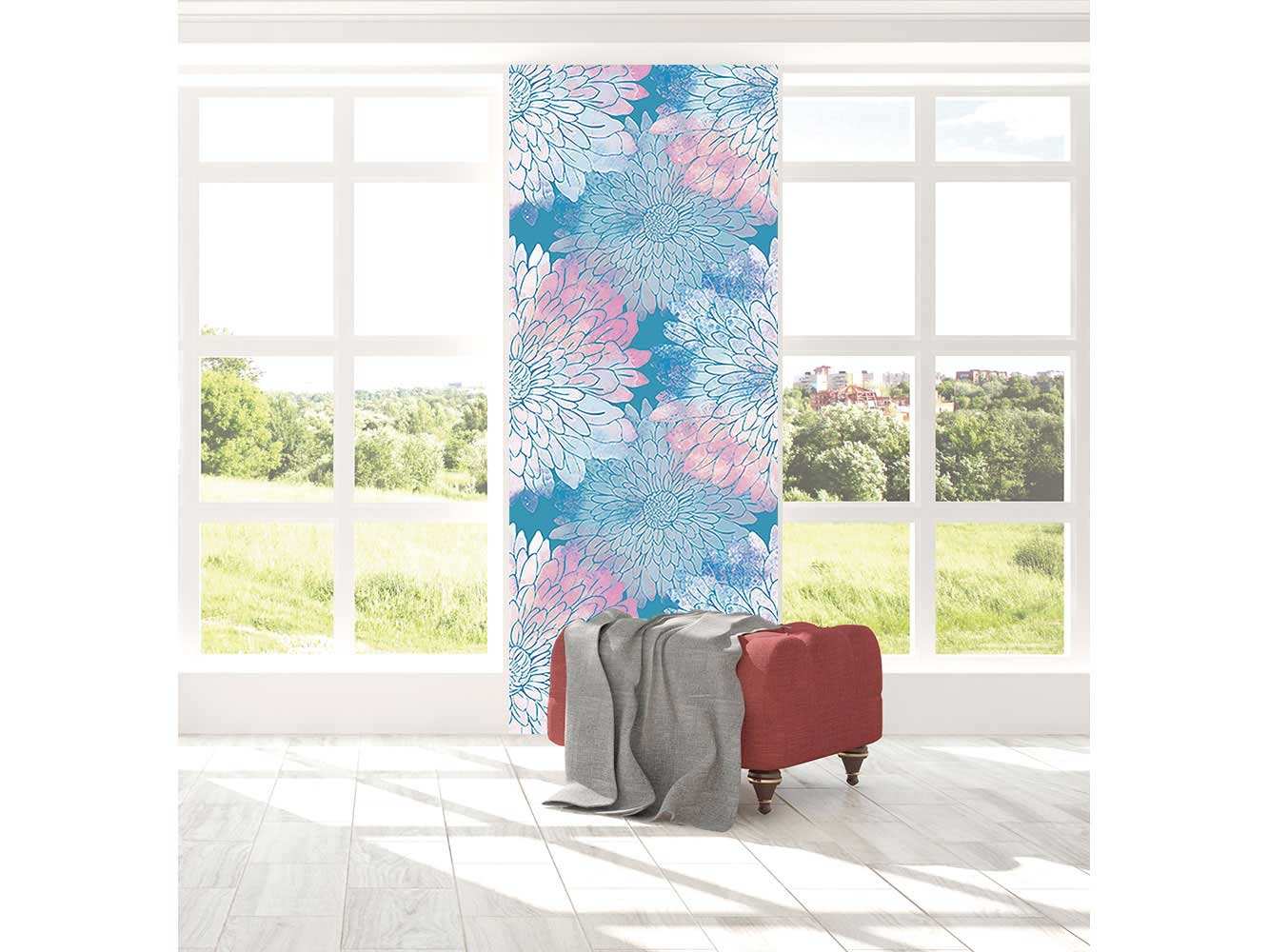 Cenefa Vertical Motivo Floral | Carteles XXL - Impresión carteleria publicitaria