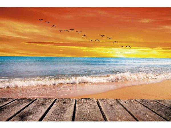 Fotomural Vinilo Amanecer en la Playa | Carteles XXL - Impresión carteleria publicitaria