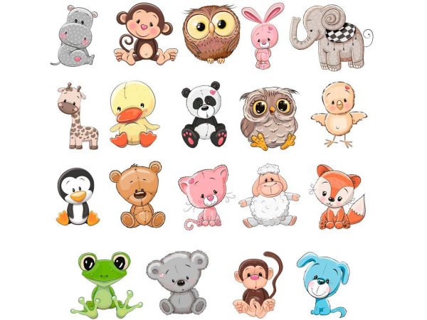 Pack Figuras Vinilos Infantiles Animales | Carteles XXL - Impresión carteleria publicitaria
