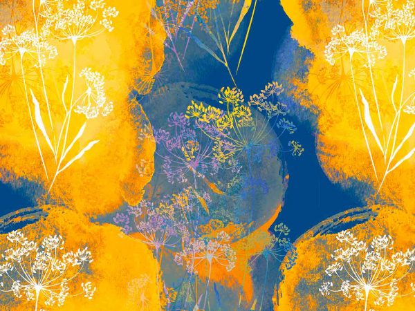 Alfombra PVC Flores Abstractas De Color | Carteles XXL - Impresión carteleria publicitaria