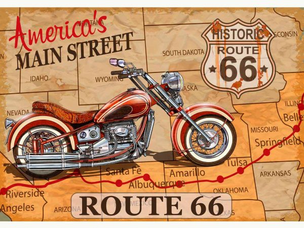 Fotomural Papel Pintado Moto Americana | Carteles XXL - Impresión carteleria publicitaria
