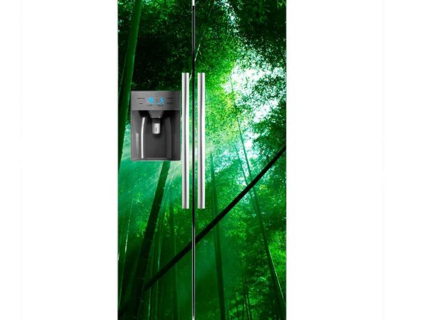 Vinilo Frigorífico Bosque Bambú | Carteles XXL - Impresión carteleria publicitaria