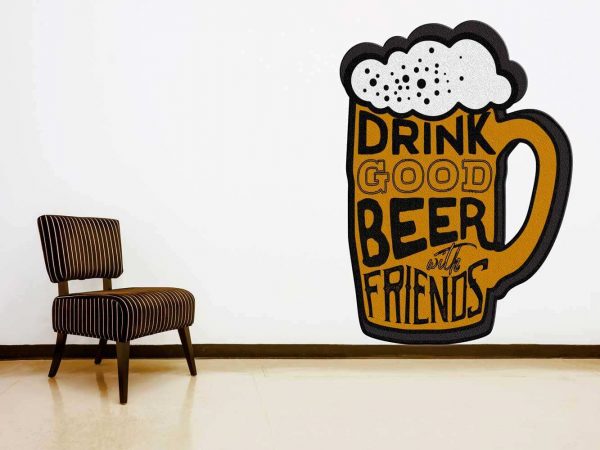 Vinilo Decorativo Drink Good Beer | Carteles XXL - Impresión carteleria publicitaria