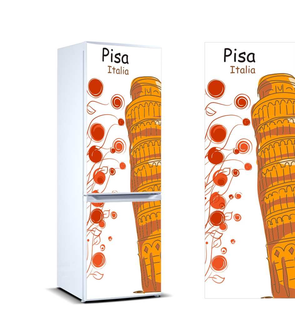 Vinilo Frigorífico Torre Pisa | Carteles XXL - Impresión carteleria publicitaria