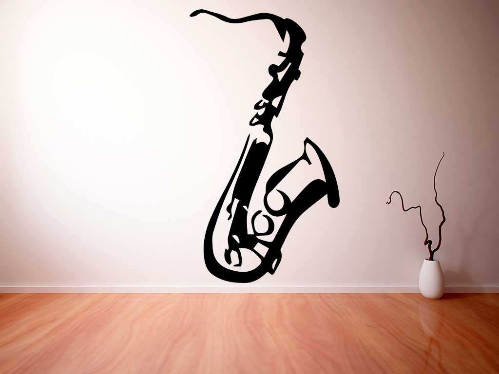 Vinilo decorativo saxofón | Carteles XXL - Impresión carteleria publicitaria