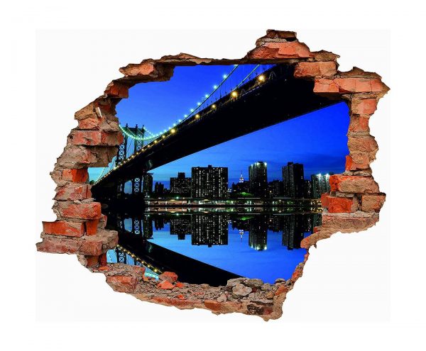 Vinilo 3D Puente Brooklyn | Carteles XXL - Impresión carteleria publicitaria