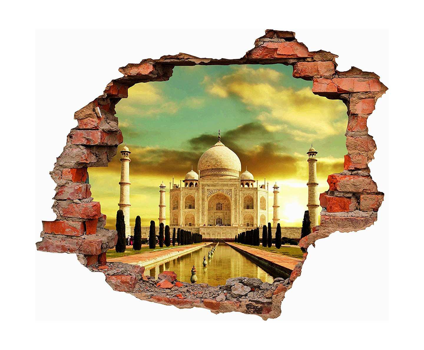 Vinilo 3D Palacio Taj Mahal | Carteles XXL - Impresión carteleria publicitaria