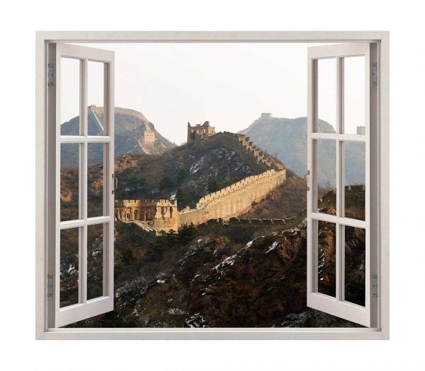 Vinilo Decorativo Ventana Muralla China | Carteles XXL - Impresión carteleria publicitaria