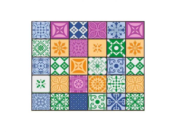 Alfombra PVC Mosaico Colores | Carteles XXL - Impresión carteleria publicitaria