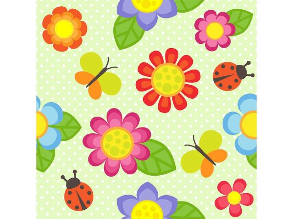 Alfombra PVC Infantil Flores Coloridas | Carteles XXL - Impresión carteleria publicitaria