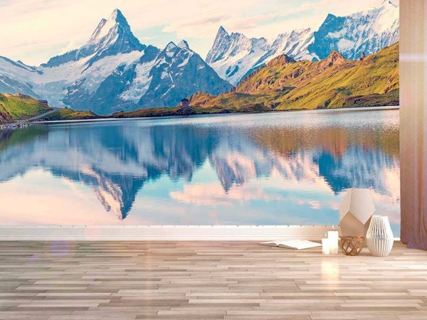 Fotomural Papel Pintado Montañas Alpes Suizos | Carteles XXL - Impresión carteleria publicitaria