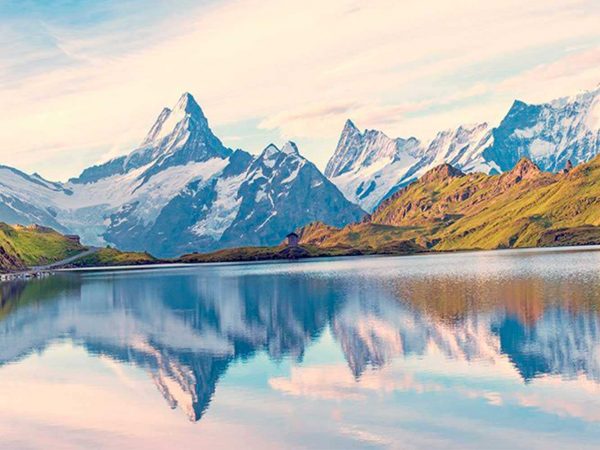 Fotomural Papel Pintado Montañas Alpes Suizos | Carteles XXL - Impresión carteleria publicitaria