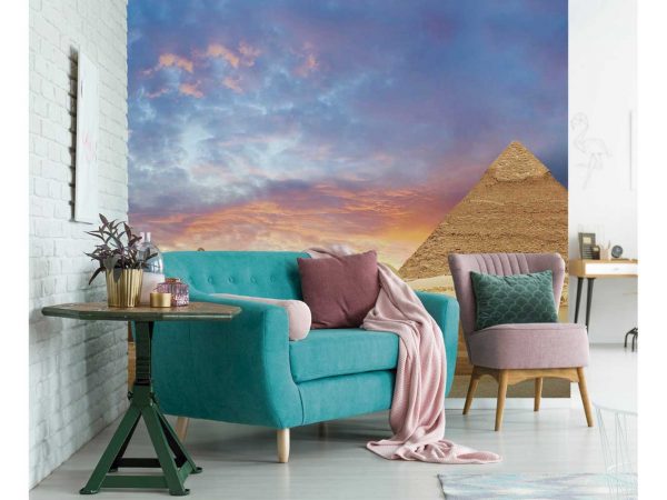 Fotomural Vinilo Atardecer Pirámides Egipto | Carteles XXL - Impresión carteleria publicitaria