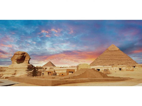 Fotomural Vinilo Atardecer Pirámides Egipto | Carteles XXL - Impresión carteleria publicitaria
