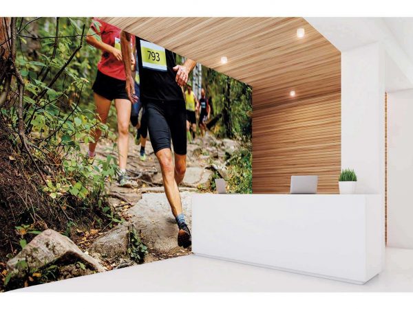 Fotomural Vinilo Running Carrera por el Monte | Carteles XXL - Impresión carteleria publicitaria