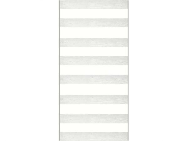 Cenefa Vertical Papel Pintado Franjas Horizontales Blanco Gris | Carteles XXL - Impresión carteleria publicitaria