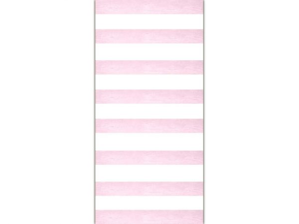 Cenefas Verticales Papel Pintado Franjas Horizontales Blanco Rosa | Carteles XXL - Impresión carteleria publicitaria
