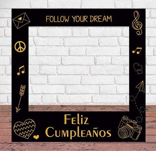 Photocall Cumpleaños Follow Your Dream | Carteles XXL - Impresión carteleria publicitaria