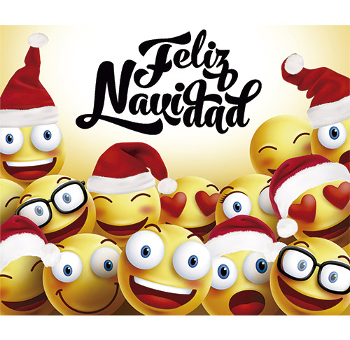 Photocall Flexible Feliz Navidad Emojis | Carteles XXL - Impresión carteleria publicitaria