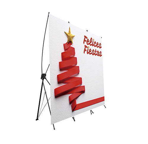 Photocall Flexible Lazo Arbol Navidad | Carteles XXL - Impresión carteleria publicitaria