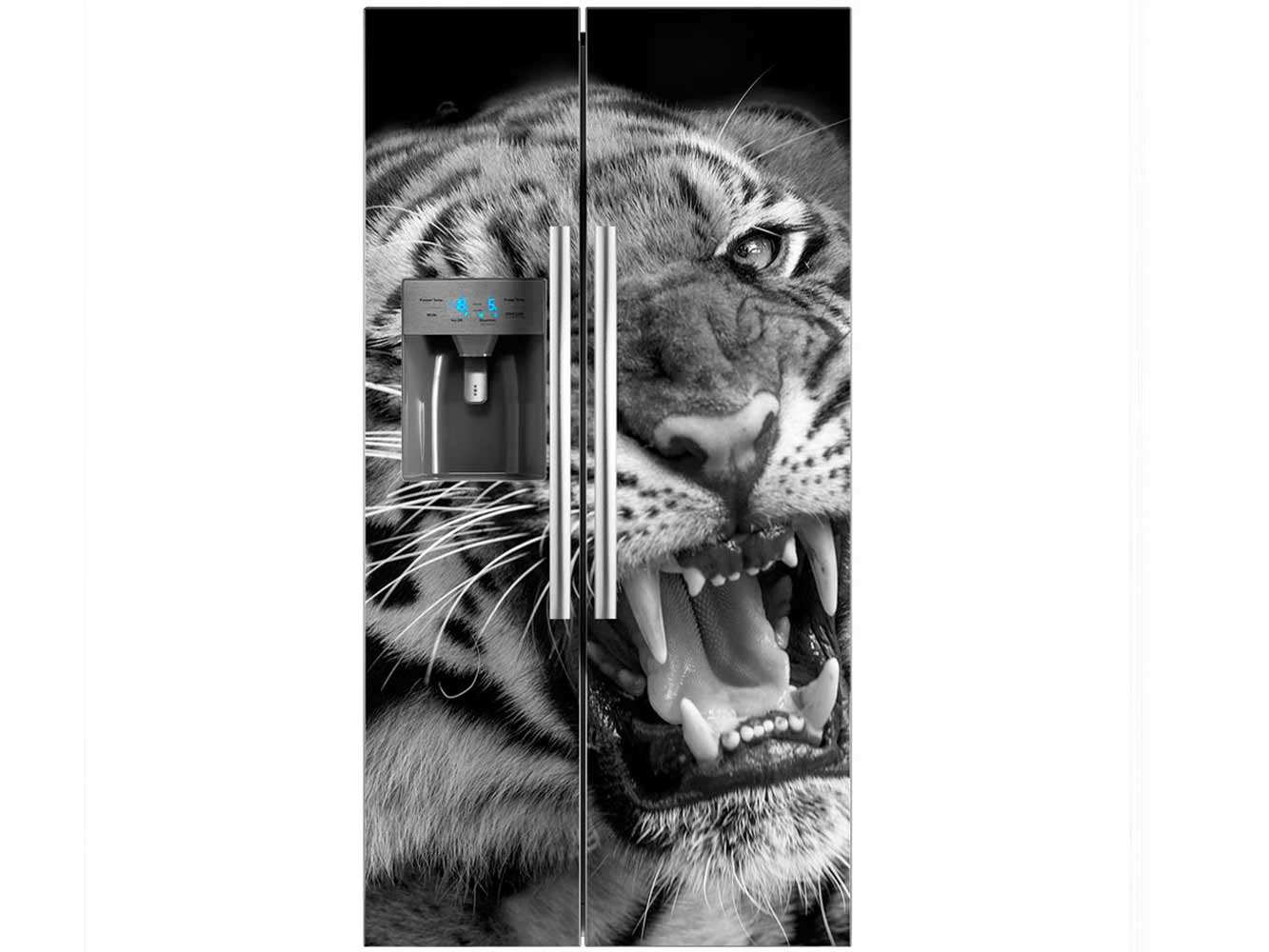 Vinilo Frigorífico Tigre Feroz | Carteles XXL - Impresión carteleria publicitaria