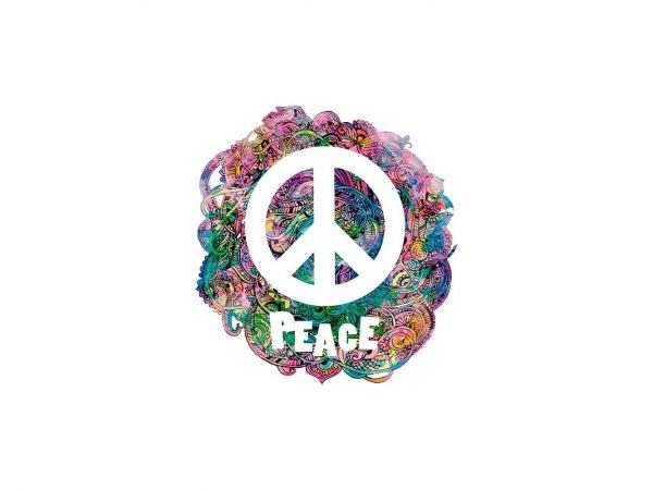 Vinilo Decorativo Hippie Símbolo Peace | Carteles XXL - Impresión carteleria publicitaria