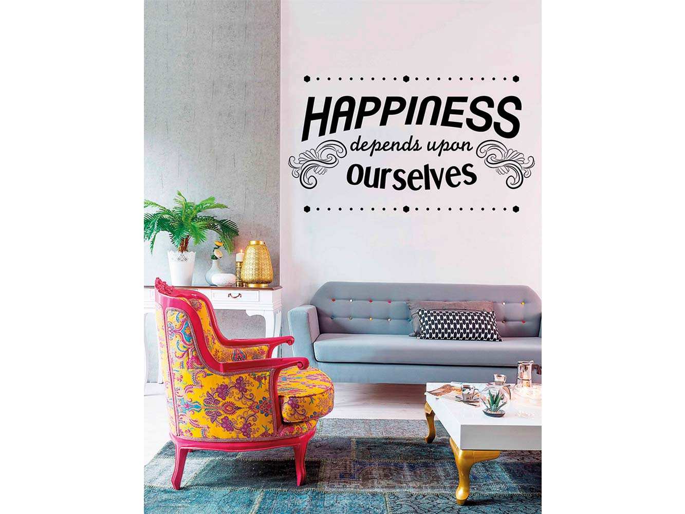 Vinilo Frases Happiness Ourselves | Carteles XXL - Impresión carteleria publicitaria