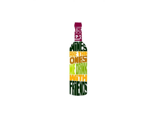 Vinilo Frases The Best Wines | Carteles XXL - Impresión carteleria publicitaria