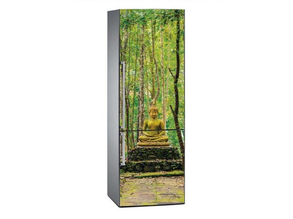 Vinilo Frigorífico Buda Bosque Bambú | Carteles XXL - Impresión carteleria publicitaria