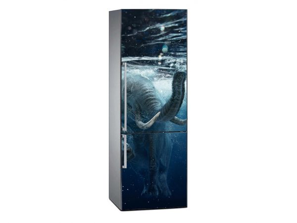 Vinilo Frigorífico Elefante Bajo el Agua | Carteles XXL - Impresión carteleria publicitaria