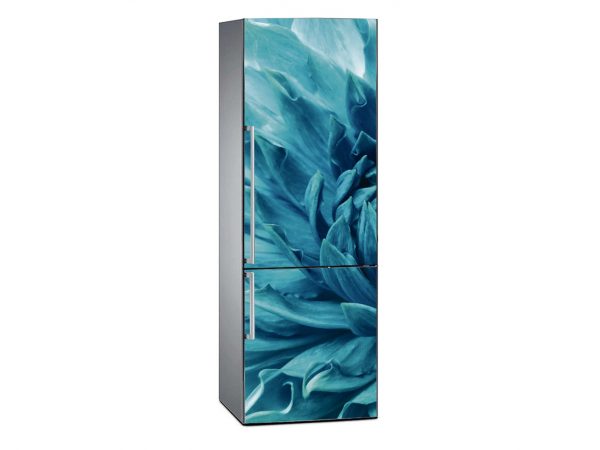 Vinilo Frigorífico Floral Azul | Carteles XXL - Impresión carteleria publicitaria