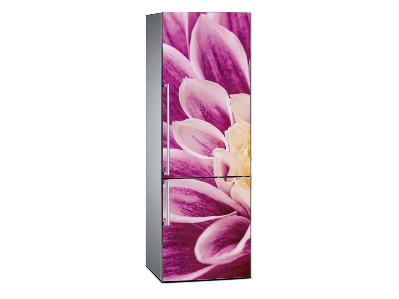 Vinilo Frigorífico Floral Morado | Carteles XXL - Impresión carteleria publicitaria