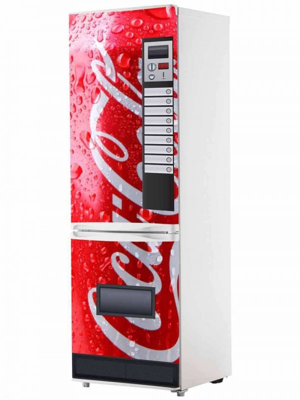 Vinilo Frigorífico Máquina Coca-Cola Roja | Carteles XXL - Impresión carteleria publicitaria
