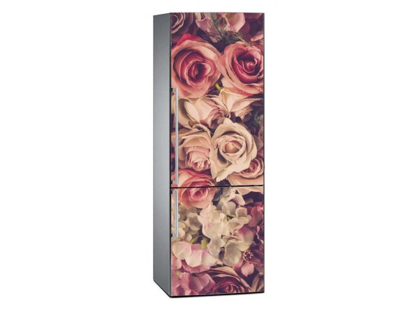 Vinilo Frigorífico Rosas Multicolor | Carteles XXL - Impresión carteleria publicitaria