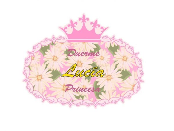 Vinilo Infantil Duerme Princesa Personalizado | Carteles XXL - Impresión carteleria publicitaria