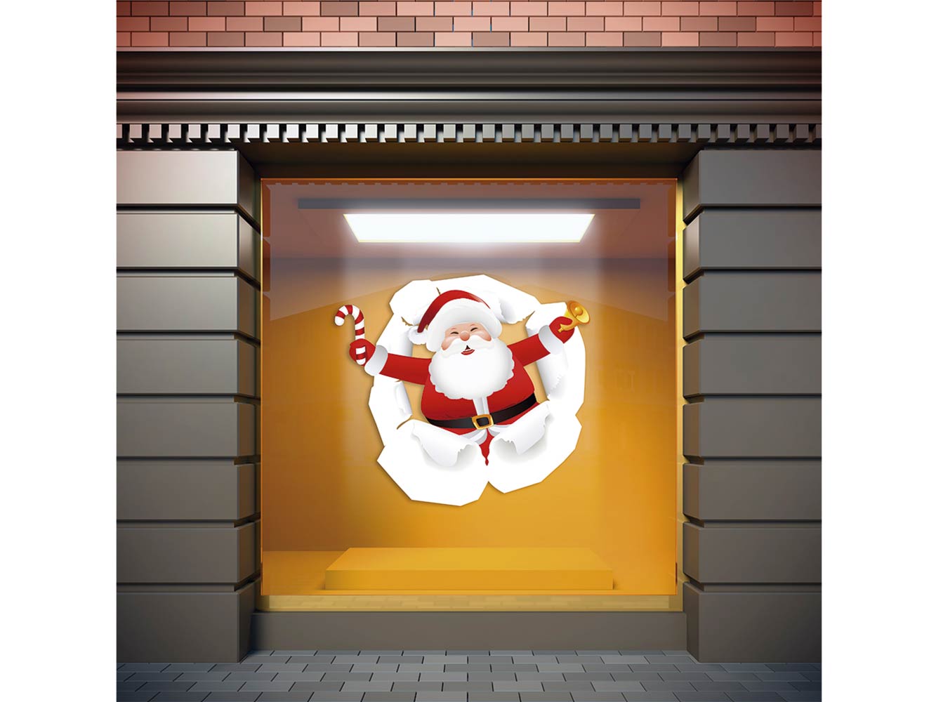 Vinilo Navidad Papá Noel Sorpresa | Carteles XXL - Impresión carteleria publicitaria